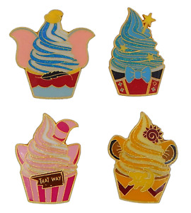 4 Ice Cream Soft Serve Characters Frozen Yogurt Disney Parks Trading Pin Set New
