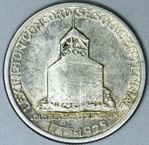 1925 Lexington Commemorative Half Dollar; AU - Picture 1 of 2