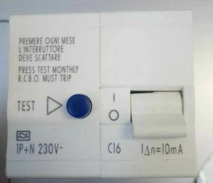 INTERRUTTORE MAGNETOTERMICO DIFF. RCBO AVE 45B22X16 SERIE BANQUISE SISTEMA 45 - Bild 1 von 2