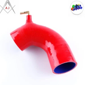 Red For Alfa Romeo 1750 Giulietta Quadrifoglio Verde Silicone Inlet Hose - Picture 1 of 3