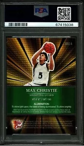 2021-22 Wild Card Alumination MAX CHRISTIE Gold Scope PSA 10 AUTO RC 1/1 Auth - Picture 1 of 2