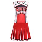 Ladies School Girl Glee Cheerleader Fancy Dress Uniform Party Costume Outfit Uk
