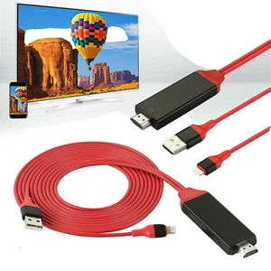CAVO LIGHT HDTV PER IPAD IPHONE ADATTATORE VIDEO TV USB HDMI 2M ADATTATORI - Foto 1 di 5