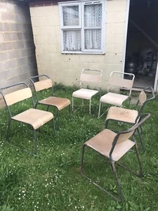Pel Cox Style Stackable Industrial Chairs - Picture 1 of 8
