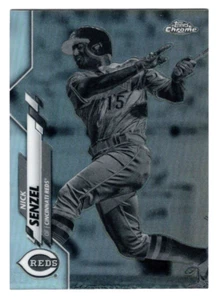 Nick Senzel 2020 Topps cromo #24 refractor negativo SP Cincinnati Reds - Imagen 1 de 2