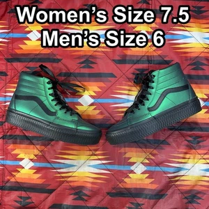 VANS Sk8-Hi Platform Harry Potter Morsmordre Dark Arts Size 6 M 7.5 W Slytherin - Picture 1 of 13
