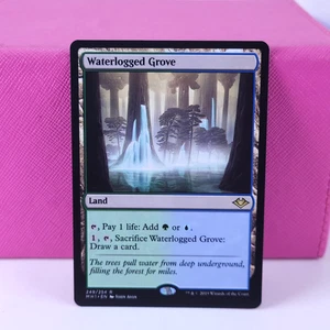 MTG Magic the Gathering Waterlogged Grove (249/404) Modern Horizons LP - Picture 1 of 18