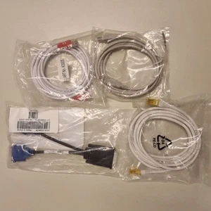 Lot of 4 Cables – Ethernet x2 (RJ45), USB-B Printer Cable, VGA Splitter – NEW in - Afbeelding 1 van 6