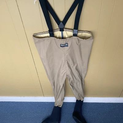 Hodgman Streamlite Hombres XL Pesca/Vadeadores de Pecho con Pie Medias Negro y Tostado Foto 1 de 4