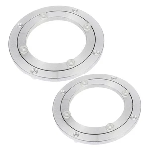 2pcs Aluminum Alloy Turntable: 360° Rotating Swivel Plate 4/6inch - Heavy Duty - Picture 1 of 12