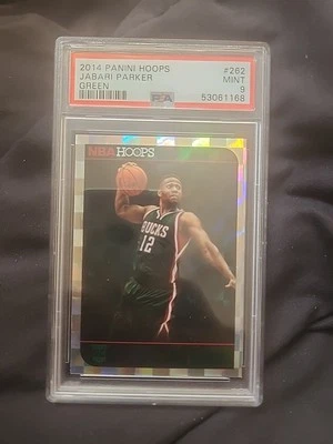 Panini Hoops Jabari Parker Green Rookie 2014 # 262 PSA 9 Foto 1 de 2