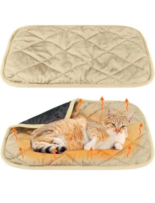 2 Pack Self Heating Cat Mat Self Warming Pet Pads Washable Kennel Mat Dog Crate - Image 1 of 4