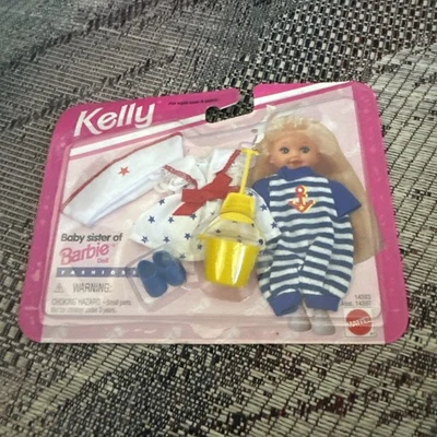 Ropa vintage 95 Barbie bebé hermana Kelly moda rojo blanco azul Foto 1 de 4