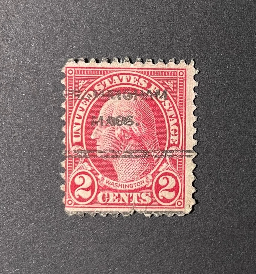 Framingham, Massachusetts Type 247 Precancel 2 cents Washington - U.S. #634 - MA - Image 1 of 1