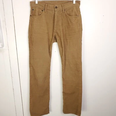 Gap Jeans Mens 29 Corduroy Straight Leg Tan Classic Academia Caramel Modest - Image 1 of 4