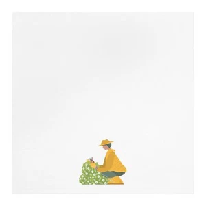 Gardener Flower Plant Lady kitchen white Tea Towel KT19 - Picture 1 of 5