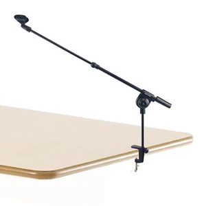 Micrófono de escritorio con soporte de mesa negro borde de mesa 3/8"" 5/8"" micrófono condensador de rosca - Imagen 1 de 4