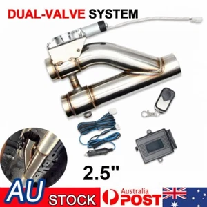 Sealed Electric Y Pipe Exhaust Downpipe Cut Dual-Valve 2.5"Exhaust Control Valve - Bild 1 von 8