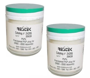 Lot 2x Restek Corp. Sealed Precleaned PUF Plug 24295 for ORBO-2000 Assembly - Picture 1 of 5