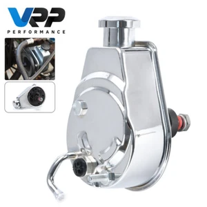 Saginaw Power Steering Pump Chrome Keyway Style Chevy Ford GM Chrysler P Series - Picture 1 of 12
