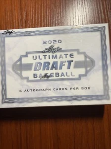 2020 Leaf Ultimate Draft Baseball Sealed Hobby Box 6 AUTO WALKER JROD DOMINGUEZ - Picture 1 of 3
