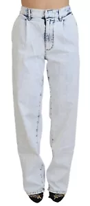 DSQUARED2 Jeans Light Blue Cotton High Waist Straight Denim IT38/US4/XS 750usd - Picture 1 of 7