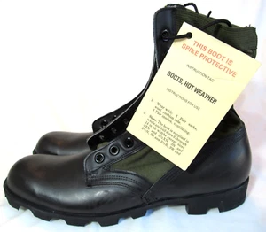 Botas de Combate Ejército Negras y Verdes Spike Protectoras Clima Caliente 13.5 XN De Colección Nuevas con Etiquetas - Imagen 1 de 13