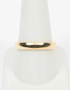 14K Solid Yellow Gold Art Carved Unisex Wedding Band Ring ~Size 9.75 - Picture 1 of 6