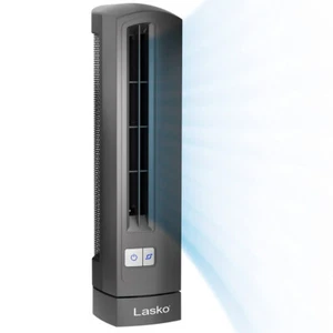 Oscillating Desktop Fan, 2 Speeds, for Bedroom, Living Room, Office, 14", Gray, - Picture 1 of 10