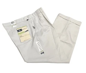 Pantaloni da golf Dockers uomo 38x29 beige osso vestibilità rilassata pieghettati -senza rughe nuovi con etichette - Foto 1 di 6