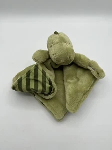 Manta de seguridad Carters Baby Peluche DINOSAURIO VERDE Dino Lovey Rayas #68355 - Imagen 1 de 15