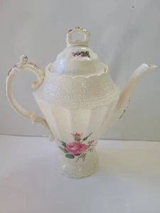Antique Spode’s Jewel Copeland "Billingsley Rose" Tall Coffee Tea Pot ENGLAND - Picture 1 of 14