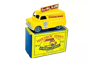 Matchbox Moko Lesney No. 42 GPW Evening News Van w/B2 Box - Picture 1 of 10
