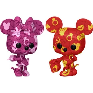 Disney Artist Series Mickey Mouse Mickey and Minnie US Funko Pop! Vinyl Bundle - Picture 1 of 3