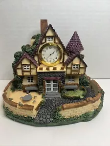 Cottage House With Quartz Clock ~ Vintage 1985 Beautiful - Picture 1 of 6