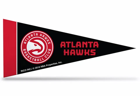 NBA Atlanta Hawks Mini Pennant 9"x4", New, Made in USA Cover