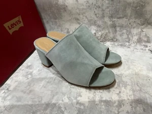 LEVIS WOMENS SUEDE MULE LIGHT BLUE SANDALS SIZE 5 - Picture 1 of 1