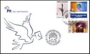 RARE ! Turkey Space Europa Cept 2009 on the 2013 FDC(issued quantity only 500) - Picture 1 of 1