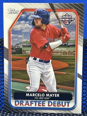 2022 Topps Pro Debut MARCELO MAYER Red Sox Prospect Draftee Debut - Image 1 of 2