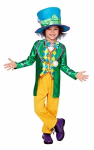 Niño Disney MAD HATTER Niños Alice Wonderland Disfraz Día Mundial del Libro Fiesta del Té - Imagen 1 de 5