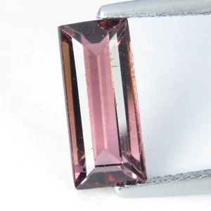 2.45Cts Ravishing Natural Pink Tourmaline 12x5.2x4.2mm Baguette Cut Gemstone - Picture 1 of 4