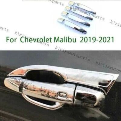 Cubierta de manija de puerta lateral exterior cromada para Chevrolet Malibu 2019~2021 8 piezas Foto 1 de 4