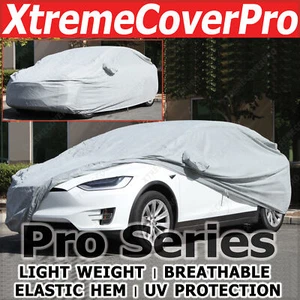2020 2021 2022 2023 TESLA MODEL X BREATHABLE CAR COVER W/MIRROR POCKET - GREY - Bild 1 von 10