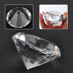 60mm Crystal Diamond Clear Cut Glass Large Giant Diamond Wedding Gifts Jewel jd