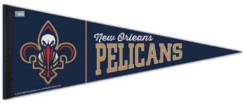 NEW ORLEANS PELICANS Retro-Style Premium Felt NBA Hardwood Classic PENNANT Cover