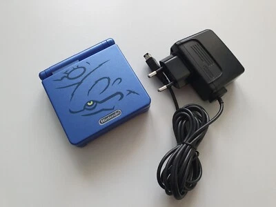 GameBoy Advance SP Konsole Kyogre Edition AGS 001 Neues Gehäuse & Displayscheibe - Bild 1 von 4