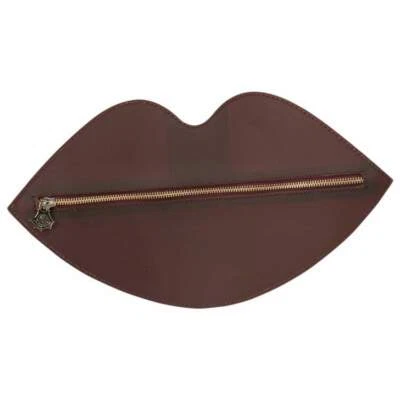 Charlotte Olympia Bordeaux PVC Lip Clutch - Image 1 of 2