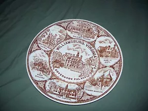 Vintage Williamsburg Virginia State Plate 10 inch Governor's Palace - Bild 1 von 2