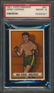 1951 Topps Ringside Boxing #91 Jimmy Herring PSA 8 - Imagen 1 de 1
