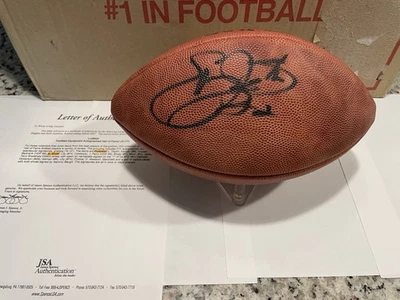 Emmitt Smith Signed Wilson Authentic NFL Football Autograph w/"22" JSA Auth - Image 1 of 4